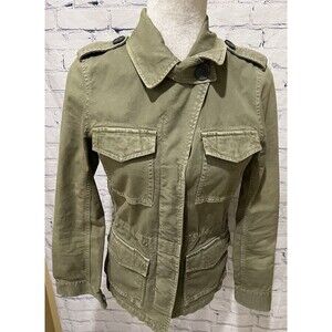 Madewell Outbound Jacket Women’s Desert Olive Green Pockets Button Front XS